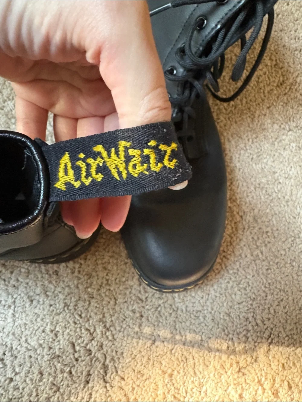 Dr. Martens Combs Leather Casual Boots Men’s Size 14 Black Grunge Gorp